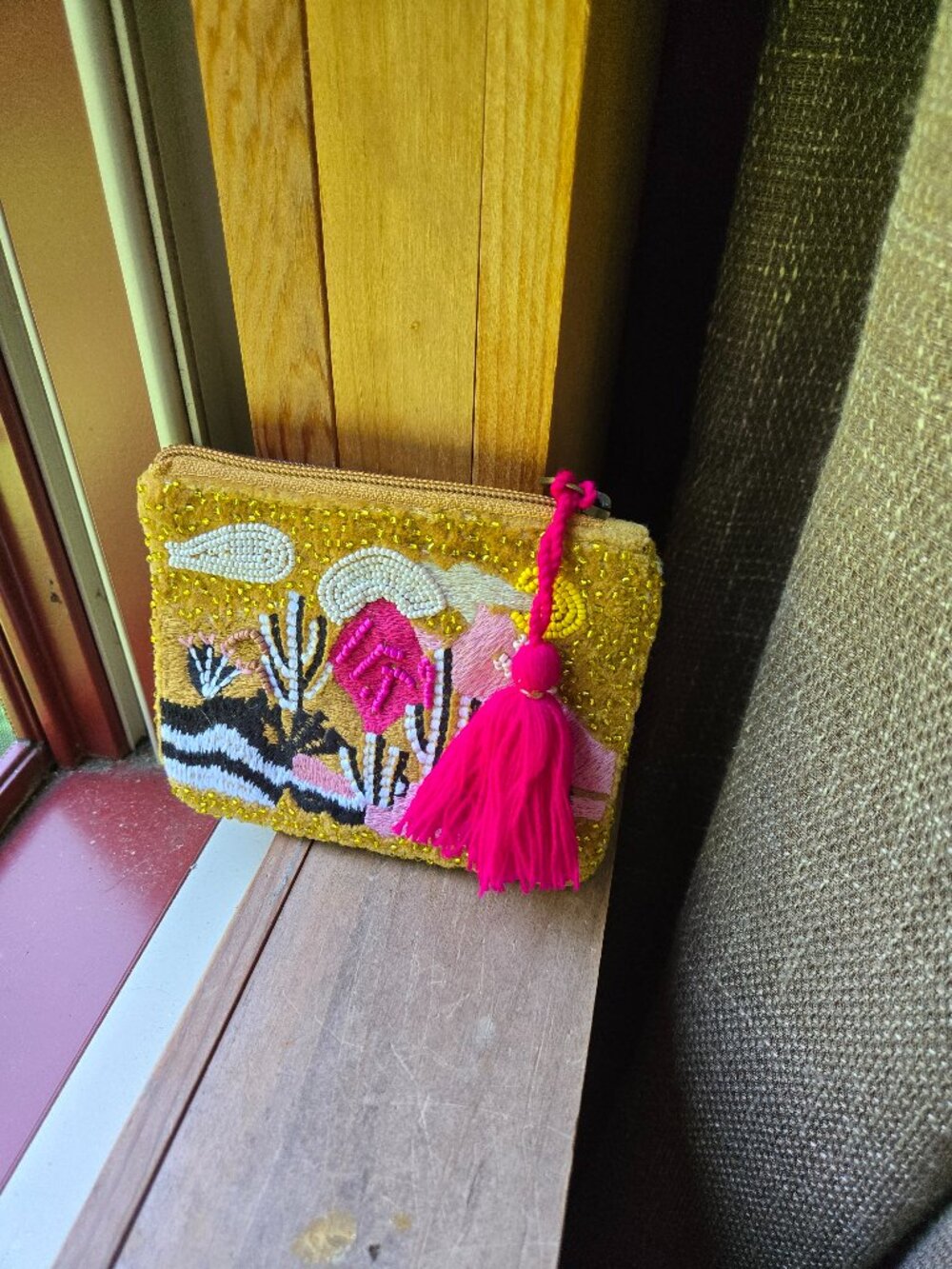 America & Beyond Embellished Coin Purse